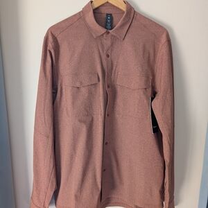Lululemon Men's Rust Button-Up Shirt (BNWT)